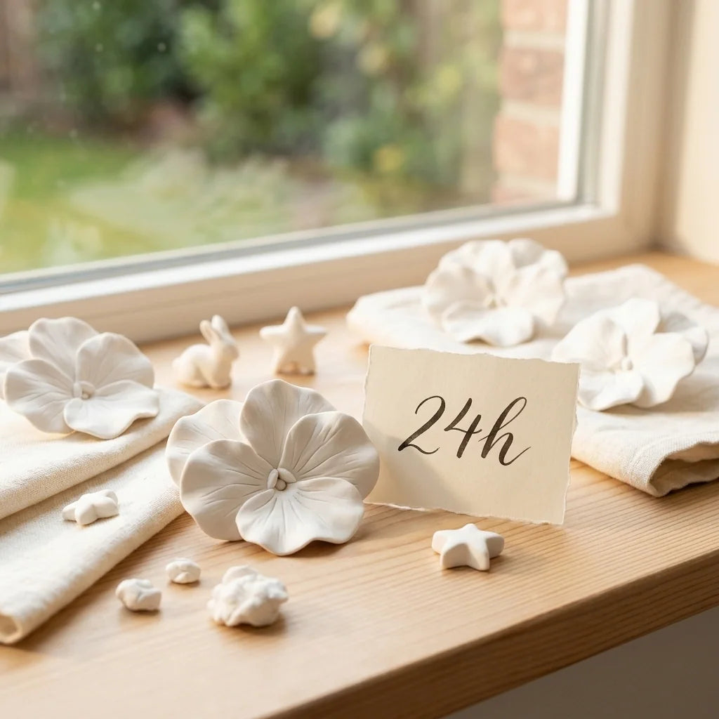 Hotový projekt z Cloudy Clay schne na vzduchu 24 hodín
