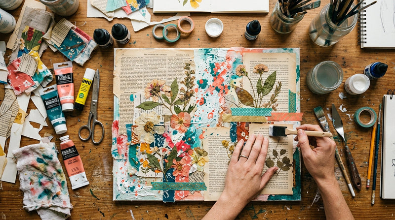 10 Gründe, warum Sie mit der Mixed-Media-Technik beginnen sollten