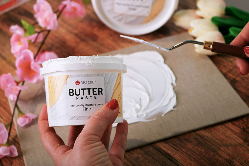Verleihe deinem Kunstwerk Tiefe mit der Artmie Butter-Paste