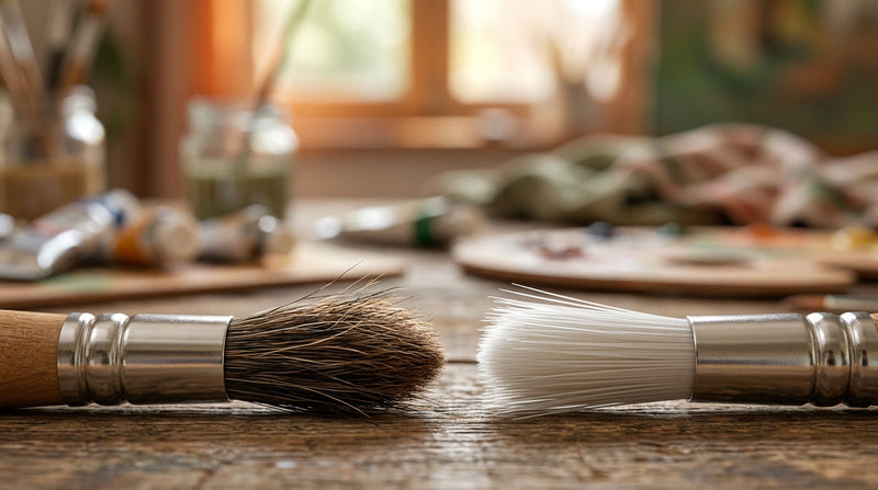 Was ist besser für dich – Natur- oder Synthetikpinsel?