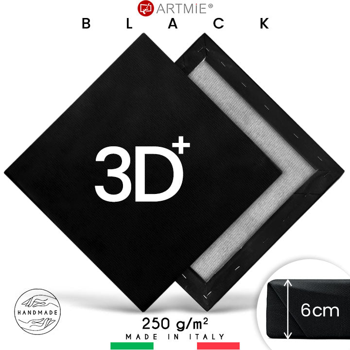 3D+ Čierne maliarske plátno na ráme PROFI | rôzne rozmery — obrázok 7