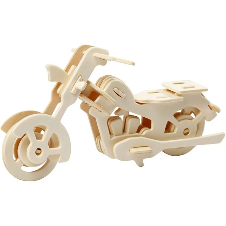3D drevený model motorka — obrázok 2