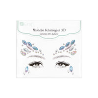 3D samolepky s kamienkami na tvár | rôzne motívy — obrázok 4