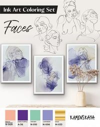 Atramentová sada Kamenskaya 'Faces'