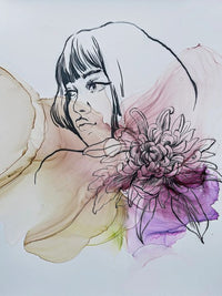 Atramentová sada Kamenskaya 'Girls and Flowers'