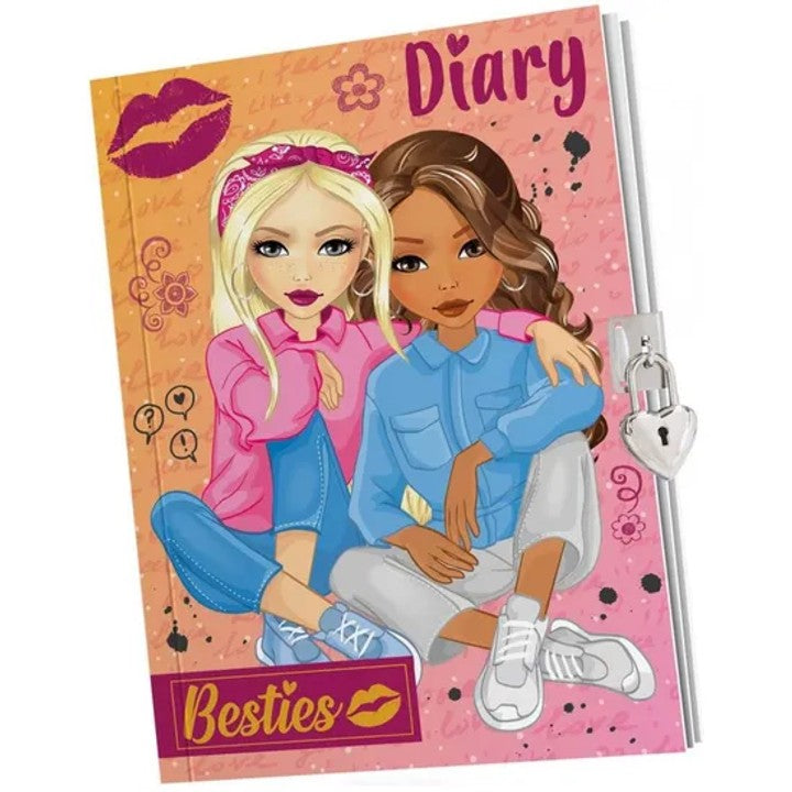 BESTIES Diár A5 so zámkom 60 listov