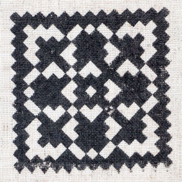 Drevená pečiatka ROSA TALENT č. 1 Geometry 7.5x7.5 cm