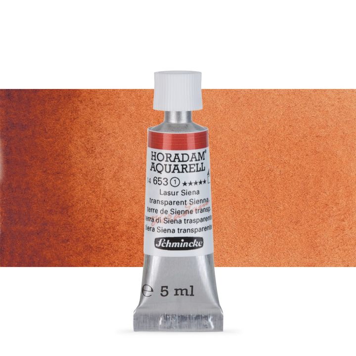 Schmincke Horadam akvarelové farby v tube 5 ml – 653 transparentná sienna
