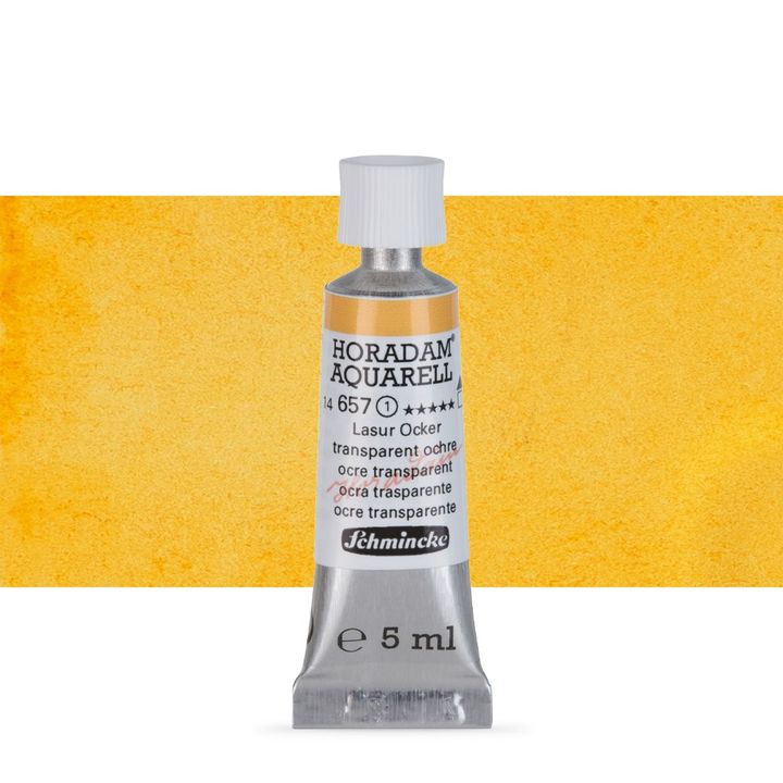 Schmincke Horadam akvarelové farby v tube 5 ml – 657 transparentná okrová