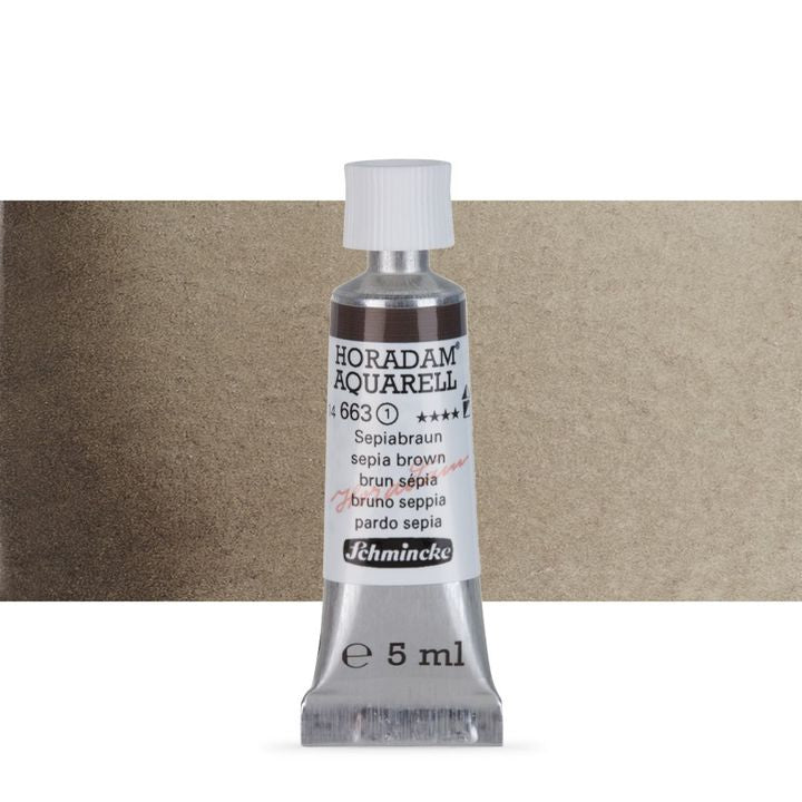 Schmincke Horadam akvarelové farby v tube 5 ml – 663 sepia hnedá
