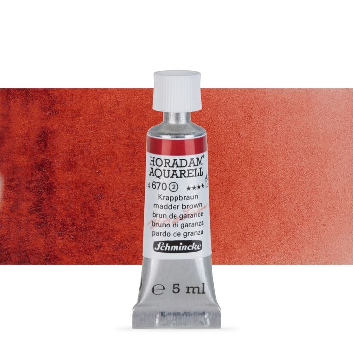 Schmincke Horadam akvarelové farby v tube 5 ml – 670 maderová hnedá