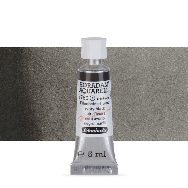 Schmincke Horadam akvarelové farby v tube 5 ml – 780 slonovinová čierná