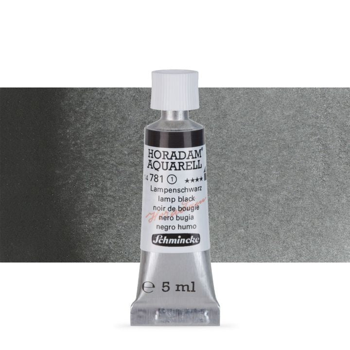 Schmincke Horadam akvarelové farby v tube 5 ml – 781 lamp black