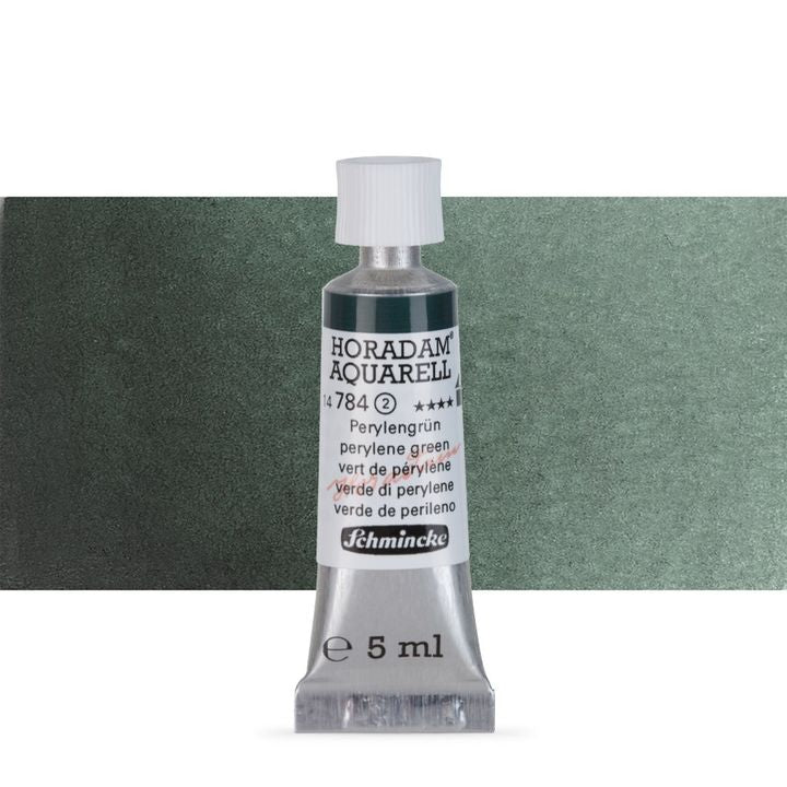 Schmincke Horadam akvarelové farby v tube 5 ml – 784 perylene zelená