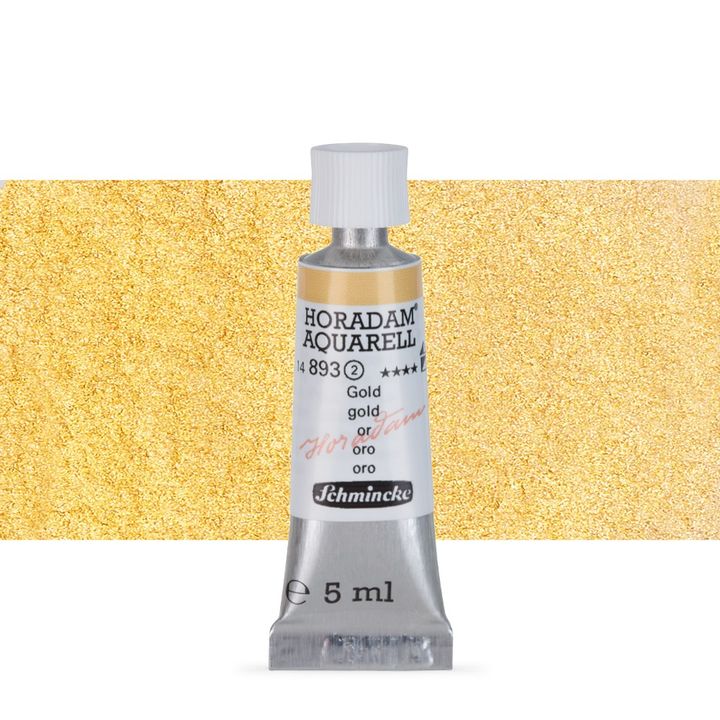 Schmincke Horadam akvarelové farby v tube 5 ml – 893 zlatá
