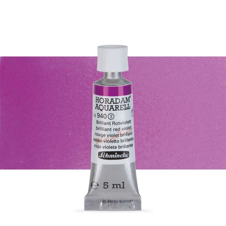 Schmincke Horadam akvarelové farby v tube 5 ml – 940 brilliant fialovočervená