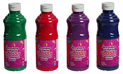 Akrylová farba GLOSSY 500ml | rôzne farby