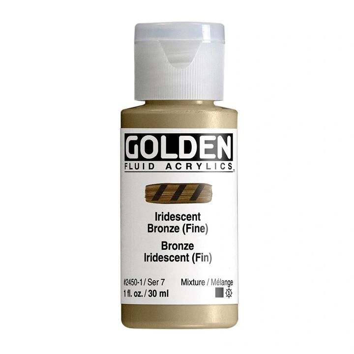 Akrylová farba GOLDEN Fluid Iridescent 118 ml | rôzne farby — obrázok 2
