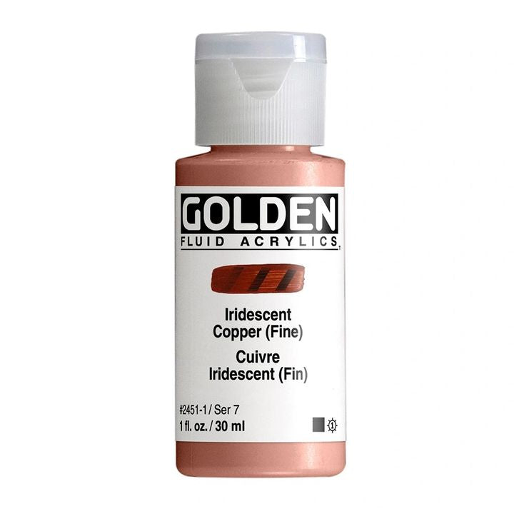 Akrylová farba GOLDEN Fluid Iridescent 30 ml | rôzne farby — obrázok 2