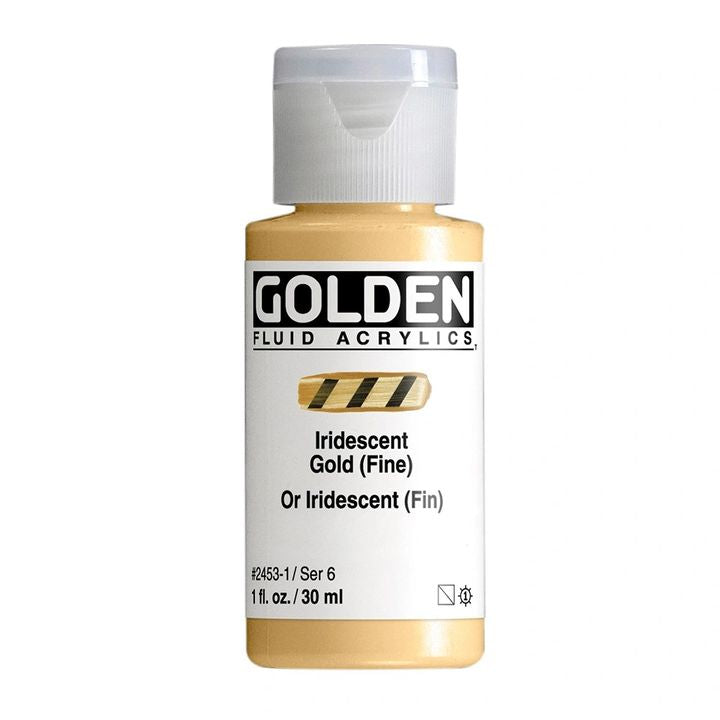 Akrylová farba GOLDEN Fluid Iridescent 30 ml | rôzne farby — obrázok 4