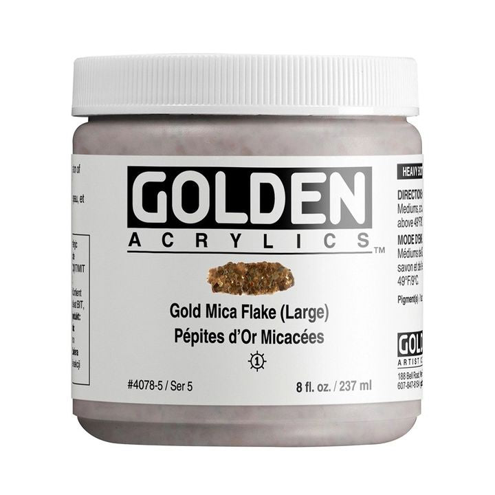 Akrylová farba GOLDEN Heavy Body Mica Flake 118 ml | rôzne farby — obrázok 2