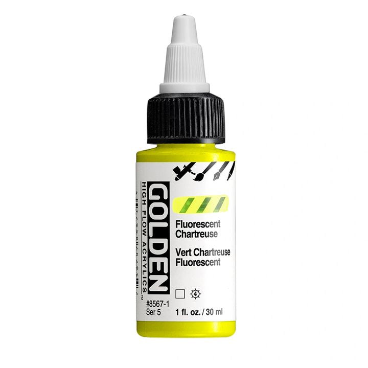 Akrylová farba GOLDEN High Flow Fluorescent 30 ml | rôzne odtiene — obrázok 5