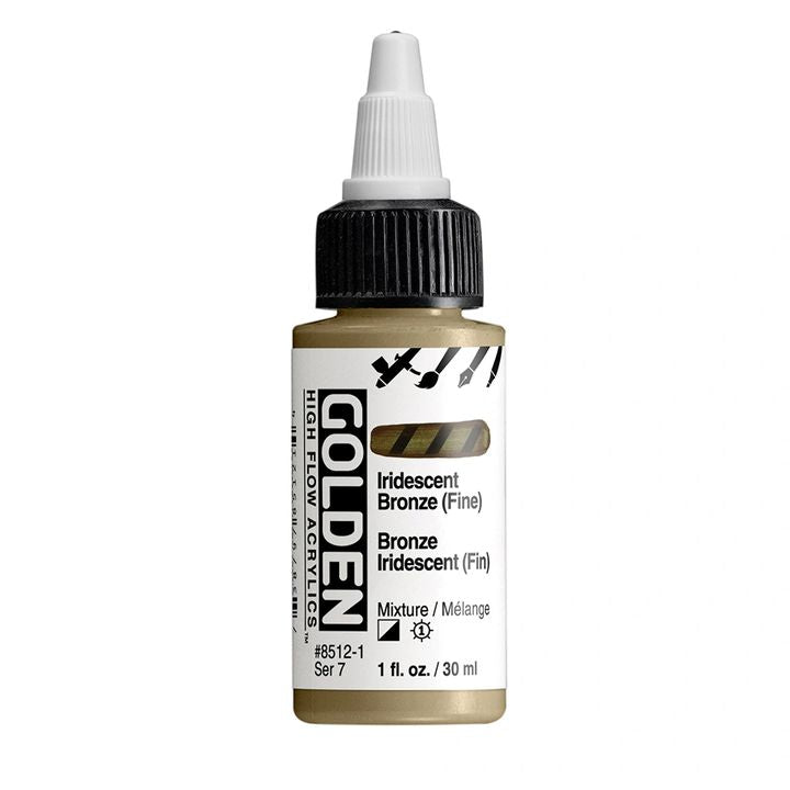 Akrylová farba GOLDEN High Flow Iridescent 30 ml | rôzne odtiene — obrázok 1