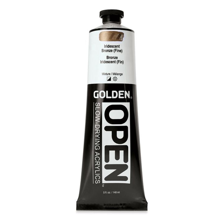 Akrylová farba GOLDEN OPEN Slow-Drying Iridescent 148 ml | rôzne odtiene — obrázok 3