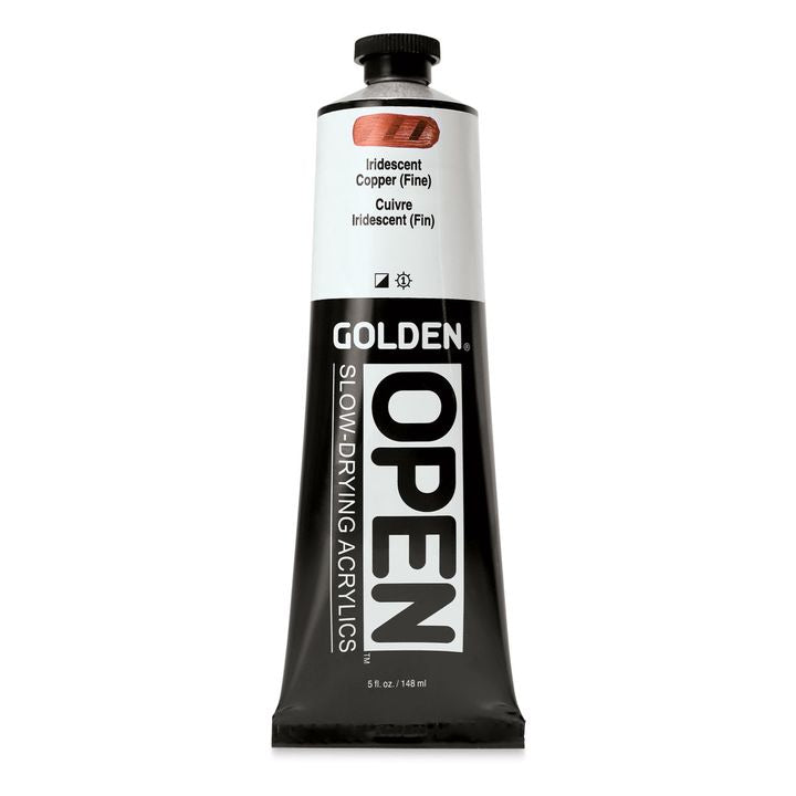 Akrylová farba GOLDEN OPEN Slow-Drying Iridescent 148 ml | rôzne odtiene — obrázok 4
