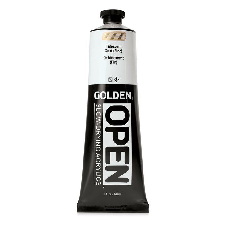Akrylová farba GOLDEN OPEN Slow-Drying Iridescent 148 ml | rôzne odtiene — obrázok 5