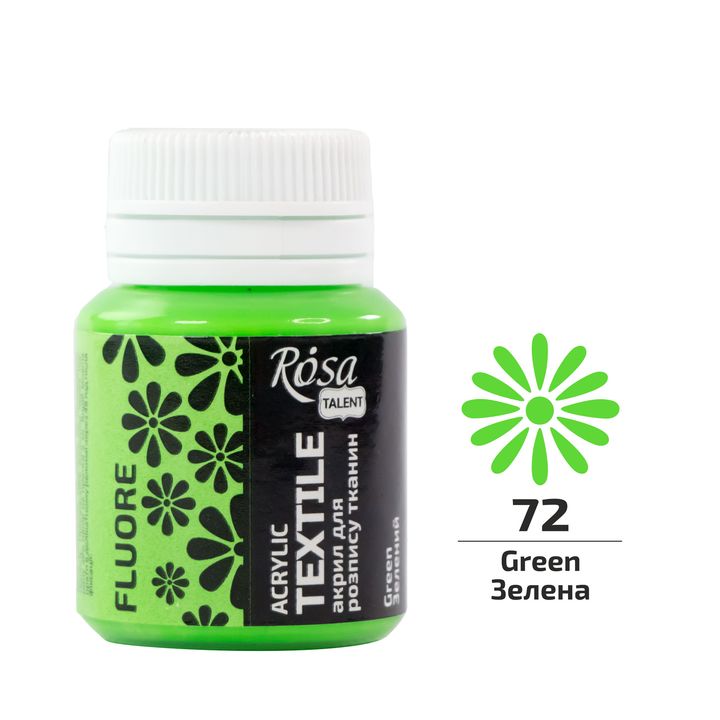 Akrylová farba na textil ROSA TALENT fluorescenčná 20 ml | rôzne odtiene — obrázok 4