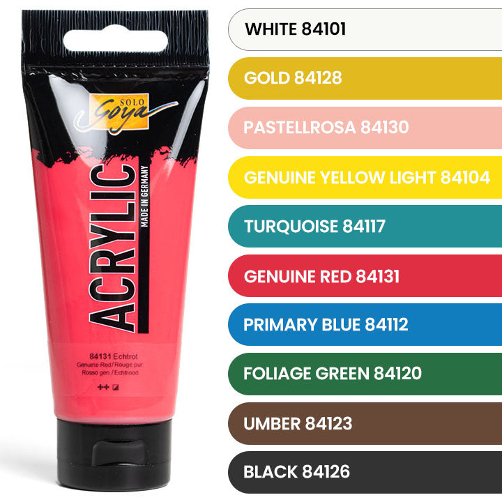 Akrylové farby Solo Goya - ARTMIE Gold Matches | sada 10 x 100 ml — obrázok 2