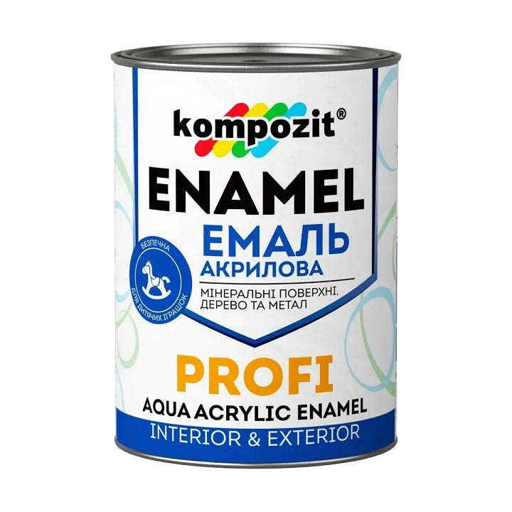 Akrylový smalt  KOMPOZIT PROFI Gloss  0.3 l | rôzne odtiene — obrázok 1