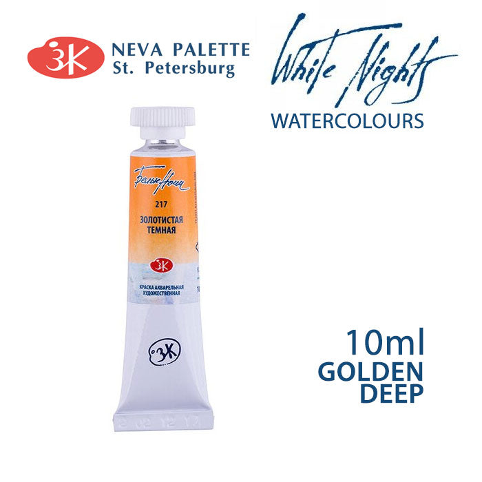 Akvarelová farba White Nights 10 ml | rôzne odtiene - Zlatá tmavá