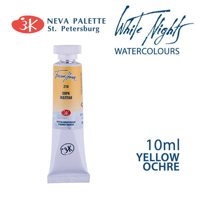 Akvarelová farba White Nights 10 ml | rôzne odtiene - Žltý oker