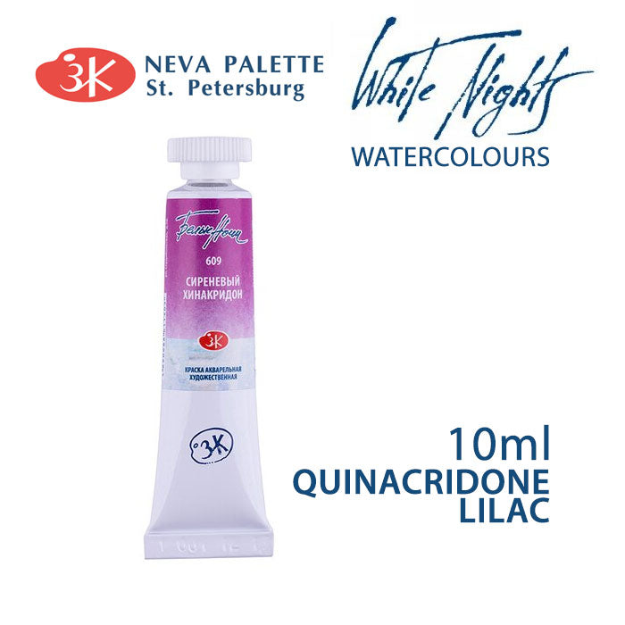 Akvarelová farba White Nights 10 ml | rôzne odtiene - Chinakridónová fialová