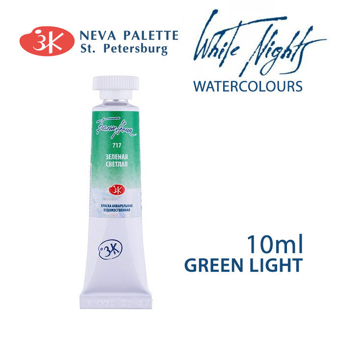 Akvarelová farba White Nights 10 ml | rôzne odtiene - Zelená svetlá