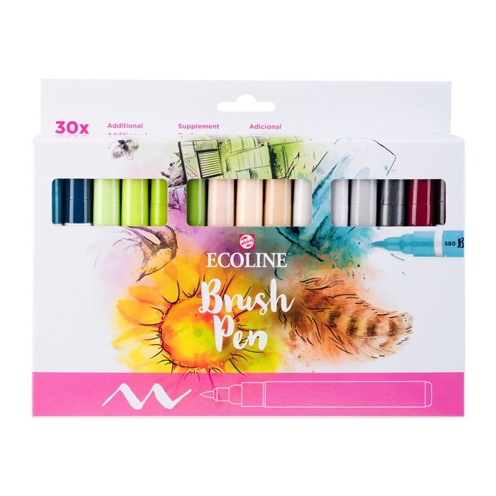 Akvarelové perá Ecoline Brush Pen 30 ks — obrázok 1