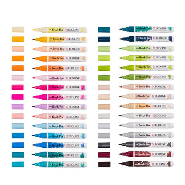 Akvarelové perá Ecoline Brush Pen 30 ks — obrázok 2