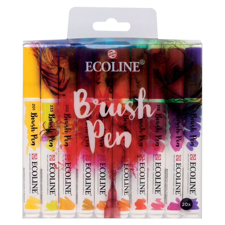 Akvarelové perá Ecoline Brush Pen — obrázok 1