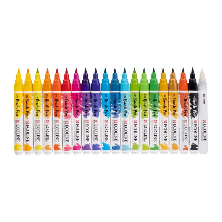 Akvarelové perá Ecoline Brush Pen — obrázok 2