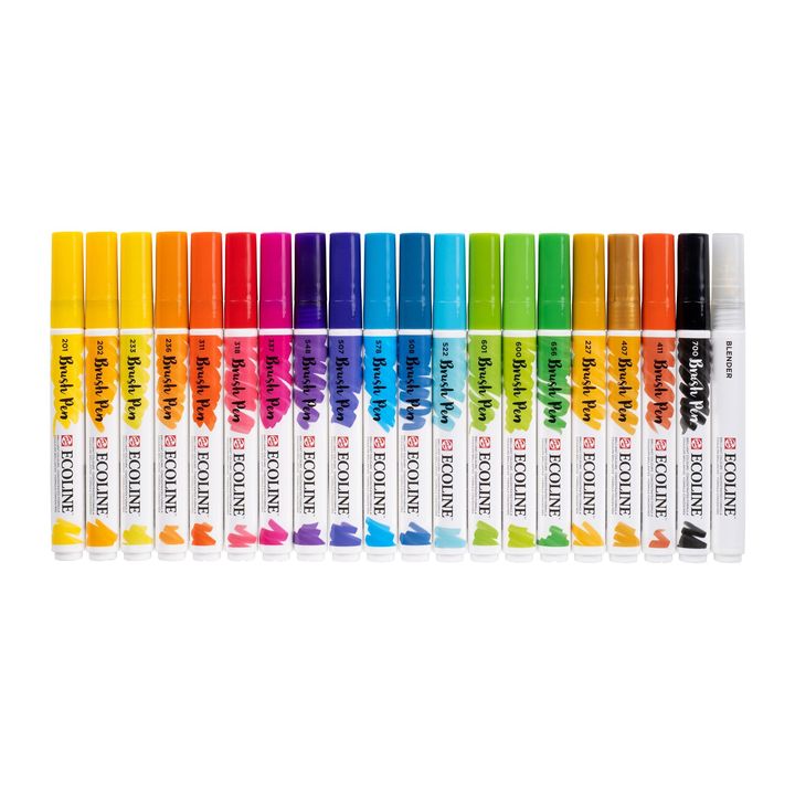 Akvarelové perá Ecoline Brush Pen — obrázok 4
