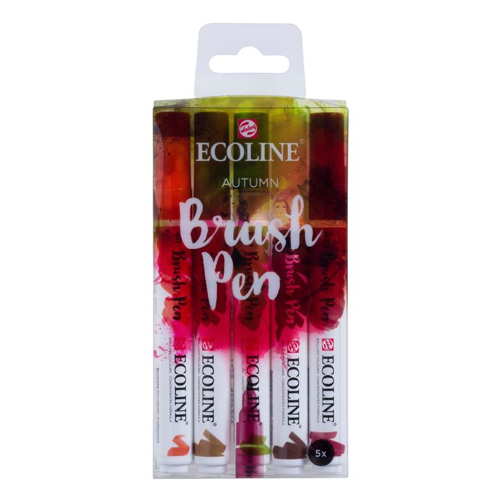 Akvarelové perá Ecoline Brush Pen Autumn — obrázok 1