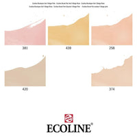Akvarelové perá Ecoline Brush Pen Beige Pink — obrázok 3