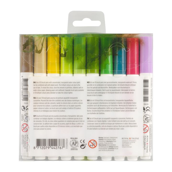 Akvarelové perá Ecoline Brush Pen Botanic — obrázok 2