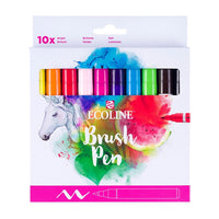 Akvarelové perá Ecoline Brush Pen Bright 10 ks — obrázok 3