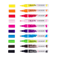 Akvarelové perá Ecoline Brush Pen Bright 10 ks — obrázok 4