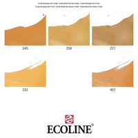 Akvarelové perá Ecoline Brush Pen Earth — obrázok 4