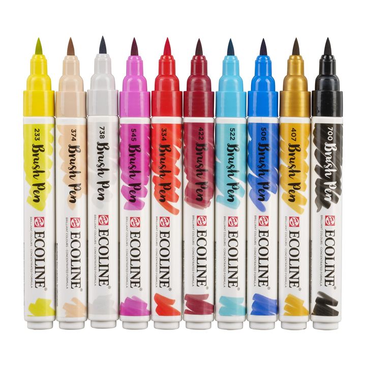Akvarelové perá Ecoline Brush Pen Fashion — obrázok 3