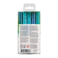 Akvarelové perá Ecoline Brush Pen Green Blue — obrázok 2